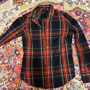 J. Crew Slim fit tartan plaid button-up